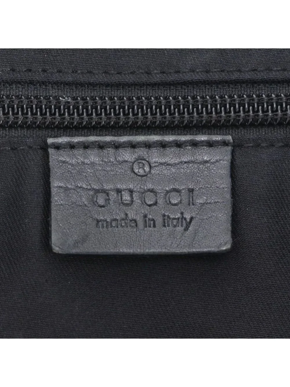 Gucci GG Canvas Leather Tote Shoulder Business Document Black